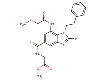 methyl N-{[7-[(methoxyacetyl)amino]-1-(2-phenylethyl)-1H-benzimidazol-5-yl]carbonyl}glycinate
