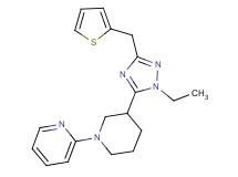 2-{3-[1-ethyl-3-(2-thienylmethyl)-1H-1,2,4-triazol-5-yl]piperidin-1-yl}pyridine