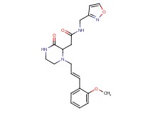 N-(3-isoxazolylmethyl)-2-{1-[(2E)-3-(2-methoxyphenyl)-2-propen-1-yl]-3-oxo-2-piperazinyl}acetamide
