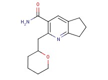 2-(tetrahydro-2H-pyran-2-ylmethyl)-6,7-dihydro-5H-cyclopenta[b]pyridine-3-carboxamide