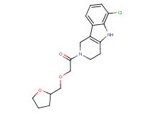6-chloro-2-[(tetrahydro-2-furanylmethoxy)acetyl]-2,3,4,5-tetrahydro-1H-pyrido[4,3-b]indole