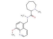 N-[(8-methoxyquinolin-5-yl)methyl]-N,1-dimethylazepane-2-carboxamide