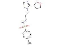 4-methyl-N-{3-[2-(tetrahydrofuran-3-yl)-1H-imidazol-1-yl]propyl}benzenesulfonamide