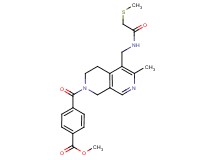 methyl 4-{[6-methyl-5-({[(methylthio)acetyl]amino}methyl)-3,4-dihydro-2,7-naphthyridin-2(1H)-yl]carbonyl}benzoate