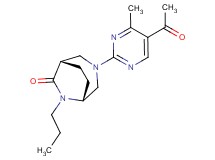 (1S*,5R*)-3-(5-acetyl-4-methylpyrimidin-2-yl)-6-propyl-3,6-diazabicyclo[3.2.2]nonan-7-one