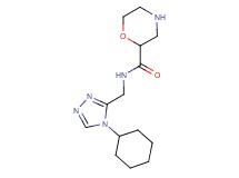 N-[(4-cyclohexyl-4H-1,2,4-triazol-3-yl)methyl]-2-morpholinecarboxamide hydrochloride