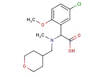 (5-chloro-2-methoxyphenyl)[methyl(tetrahydro-2H-pyran-4-ylmethyl)amino]acetic acid