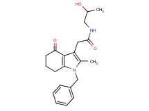 2-(1-benzyl-2-methyl-4-oxo-4,5,6,7-tetrahydro-1H-indol-3-yl)-N-(2-hydroxypropyl)acetamide