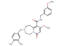 3-(3,4-dimethylbenzyl)-9-methoxy-N-(3-methoxybenzyl)-7-oxo-1,2,3,4,5,7-hexahydropyrido[1,2-d][1,4]diazepine-10-carboxamide