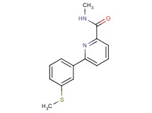 N-methyl-6-[3-(methylthio)phenyl]pyridine-2-carboxamide