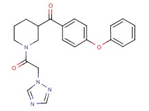 (4-phenoxyphenyl)[1-(1H-1,2,4-triazol-1-ylacetyl)-3-piperidinyl]methanone
