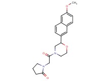 1-{2-[2-(6-methoxy-2-naphthyl)morpholin-4-yl]-2-oxoethyl}pyrrolidin-2-one