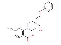 2-[4-(hydroxymethyl)-4-(2-phenoxyethyl)piperidin-1-yl]-6-methylnicotinic acid