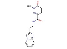 N-(2-imidazo[1,2-a]pyridin-2-ylethyl)-1-methyl-6-oxo-1,4,5,6-tetrahydro-3-pyridazinecarboxamide trifluoroacetate