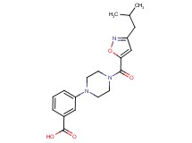 3-{4-[(3-isobutyl-5-isoxazolyl)carbonyl]-1-piperazinyl}benzoic acid