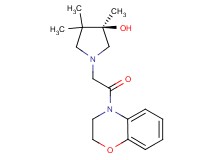 (3R)-1-[2-(2,3-dihydro-4H-1,4-benzoxazin-4-yl)-2-oxoethyl]-3,4,4-trimethyl-3-pyrrolidinol