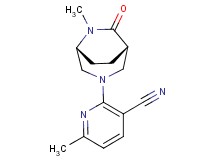 6-methyl-2-[(1S*,5R*)-6-methyl-7-oxo-3,6-diazabicyclo[3.2.2]non-3-yl]nicotinonitrile