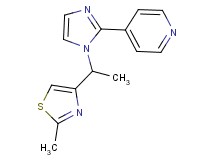 4-{1-[1-(2-methyl-1,3-thiazol-4-yl)ethyl]-1H-imidazol-2-yl}pyridine