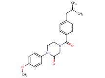 4-(4-isobutylbenzoyl)-1-(4-methoxyphenyl)-2-piperazinone
