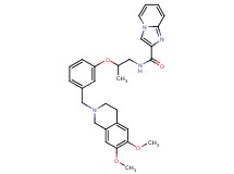 N-(2-{3-[(6,7-dimethoxy-3,4-dihydro-2(1H)-isoquinolinyl)methyl]phenoxy}propyl)imidazo[1,2-a]pyridine-2-carboxamide