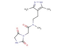 N-[2-(3,5-dimethyl-1H-pyrazol-4-yl)ethyl]-2-(2,5-dioxoimidazolidin-1-yl)-N-methylacetamide