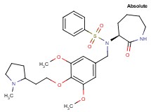 N-{3,5-dimethoxy-4-[2-(1-methyl-2-pyrrolidinyl)ethoxy]benzyl}-N-[(3S)-2-oxo-3-azepanyl]benzenesulfonamide
