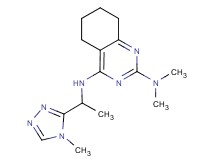 N~2~,N~2~-dimethyl-N~4~-[1-(4-methyl-4H-1,2,4-triazol-3-yl)ethyl]-5,6,7,8-tetrahydroquinazoline-2,4-diamine