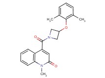 4-{[3-(2,6-dimethylphenoxy)-1-azetidinyl]carbonyl}-1-methyl-2(1H)-quinolinone