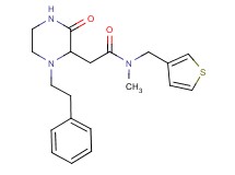 N-methyl-2-[3-oxo-1-(2-phenylethyl)-2-piperazinyl]-N-(3-thienylmethyl)acetamide