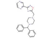 2-(5-{[4-(diphenylmethyl)-1-piperazinyl]methyl}-1,2,4-oxadiazol-3-yl)pyrazine