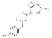 N~1~-[(1S*,2R*)-2-(isopropylamino)cyclobutyl]-N~2~-methyl-N~2~-(4-methylbenzyl)glycinamide