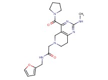 N-(2-furylmethyl)-2-[2-(methylamino)-4-(pyrrolidin-1-ylcarbonyl)-7,8-dihydropyrido[4,3-d]pyrimidin-6(5H)-yl]acetamide