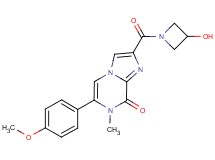 2-[(3-hydroxyazetidin-1-yl)carbonyl]-6-(4-methoxyphenyl)-7-methylimidazo[1,2-a]pyrazin-8(7H)-one
