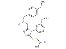 1-[5-(isobutylthio)-4-(3-methoxyphenyl)-4H-1,2,4-triazol-3-yl]-N-(4-methoxybenzyl)-N-methylmethanamine