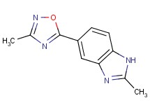 2-methyl-5-(3-methyl-1,2,4-oxadiazol-5-yl)-1H-benzimidazole trifluoroacetate