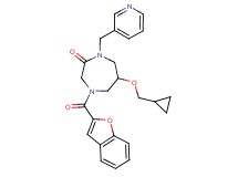 4-(1-benzofuran-2-ylcarbonyl)-6-(cyclopropylmethoxy)-1-(3-pyridinylmethyl)-1,4-diazepan-2-one