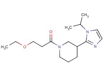 1-(3-ethoxypropanoyl)-3-(1-isopropyl-1H-imidazol-2-yl)piperidine