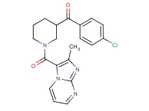(4-chlorophenyl){1-[(2-methylimidazo[1,2-a]pyrimidin-3-yl)carbonyl]-3-piperidinyl}methanone