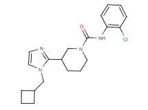N-(2-chlorophenyl)-3-[1-(cyclobutylmethyl)-1H-imidazol-2-yl]-1-piperidinecarboxamide