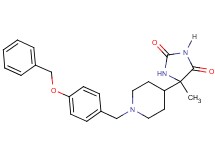 5-{1-[4-(benzyloxy)benzyl]-4-piperidinyl}-5-methyl-2,4-imidazolidinedione