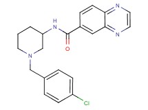 N-[1-(4-chlorobenzyl)-3-piperidinyl]-6-quinoxalinecarboxamide