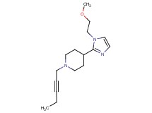 4-[1-(2-methoxyethyl)-1H-imidazol-2-yl]-1-(2-pentyn-1-yl)piperidine