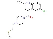 6-chloro-2-methyl-4-({4-[2-(methylthio)ethyl]piperazin-1-yl}carbonyl)quinoline
