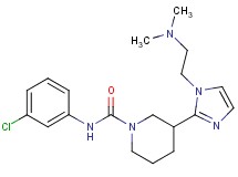 N-(3-chlorophenyl)-3-{1-[2-(dimethylamino)ethyl]-1H-imidazol-2-yl}-1-piperidinecarboxamide