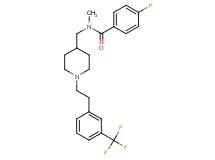 4-fluoro-N-methyl-N-[(1-{2-[3-(trifluoromethyl)phenyl]ethyl}-4-piperidinyl)methyl]benzamide