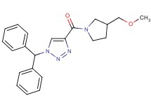 1-(diphenylmethyl)-4-{[3-(methoxymethyl)-1-pyrrolidinyl]carbonyl}-1H-1,2,3-triazole