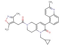 1-(cyclopropylmethyl)-6-[(3,5-dimethyl-4-isoxazolyl)acetyl]-3-(2-methyl-5-quinolinyl)-5,6,7,8-tetrahydro-1,6-naphthyridin-2(1H)-one