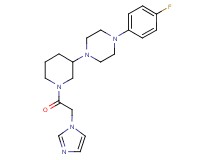 1-(4-fluorophenyl)-4-[1-(1H-imidazol-1-ylacetyl)-3-piperidinyl]piperazine