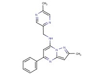 2-methyl-N-[(5-methyl-2-pyrazinyl)methyl]-5-phenylpyrazolo[1,5-a]pyrimidin-7-amine