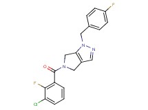 5-(3-chloro-2-fluorobenzoyl)-1-(4-fluorobenzyl)-1,4,5,6-tetrahydropyrrolo[3,4-c]pyrazole